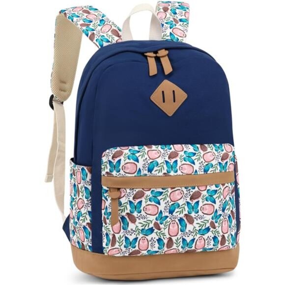 Handbags - Girls Cute Backpack for School Laptop Backpack Canvas Travel Backpack